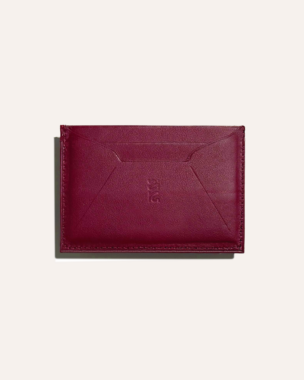 Porte carte double face - Pourpre