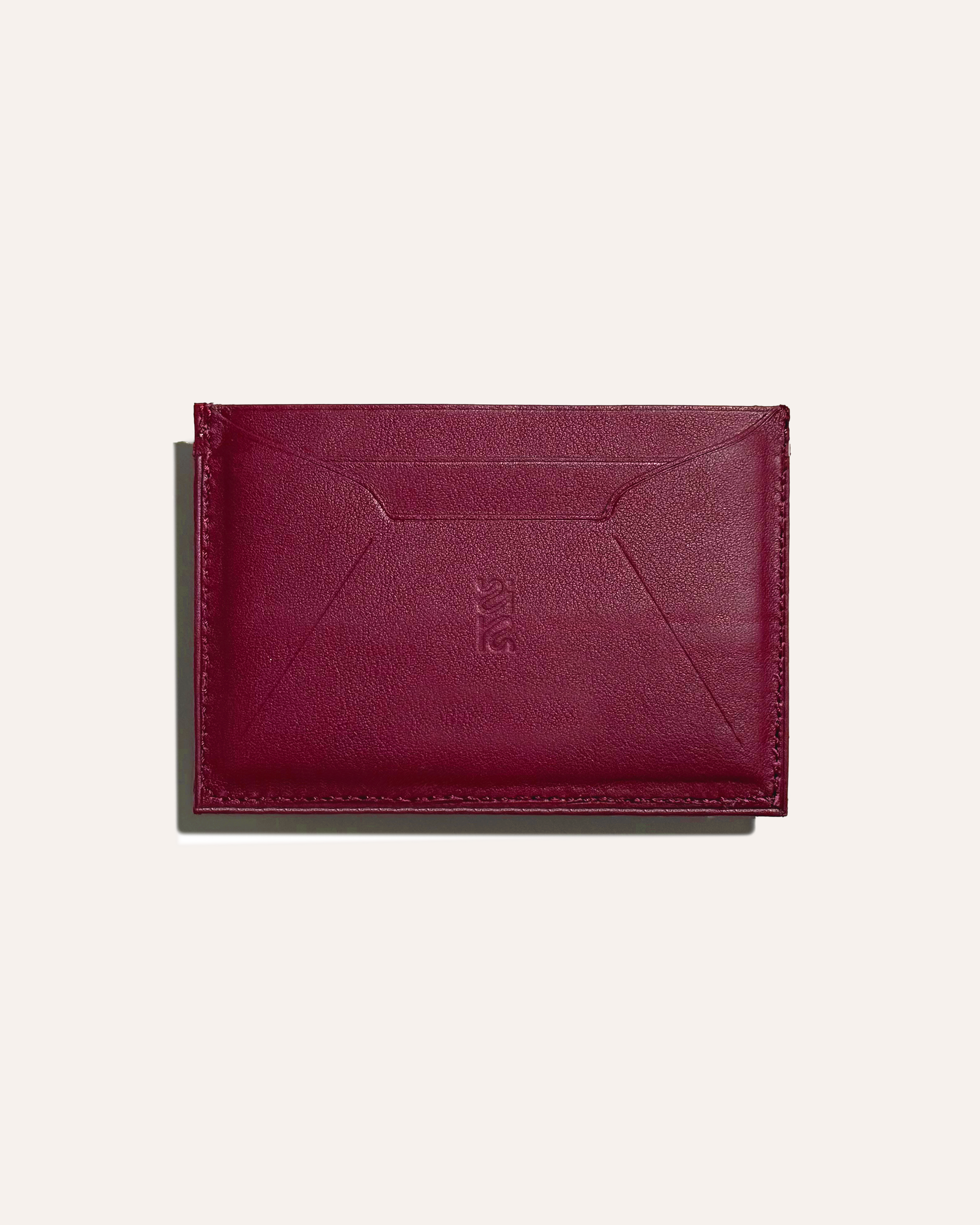 Porte carte double face - Pourpre