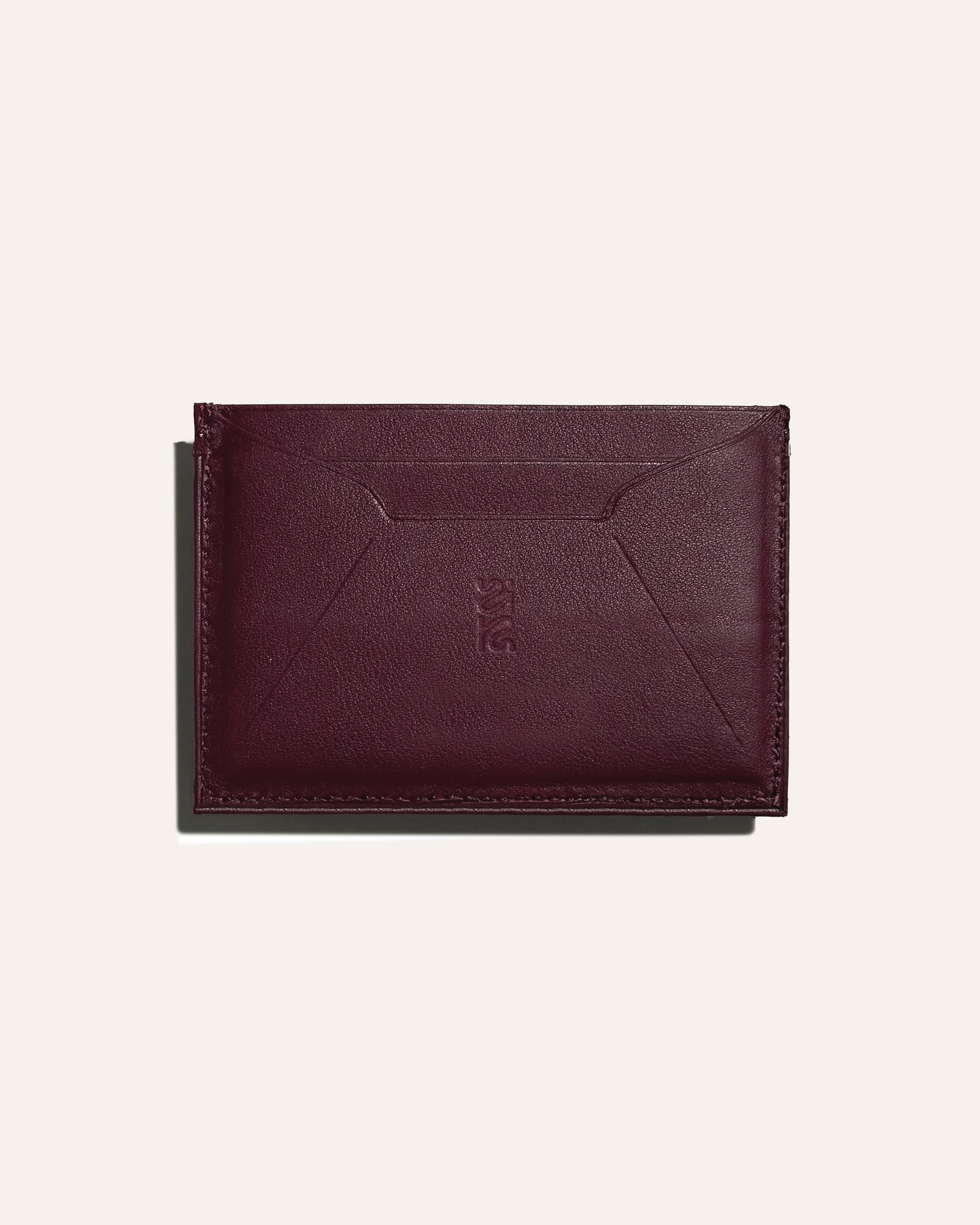 Porte carte double face - Bordeaux