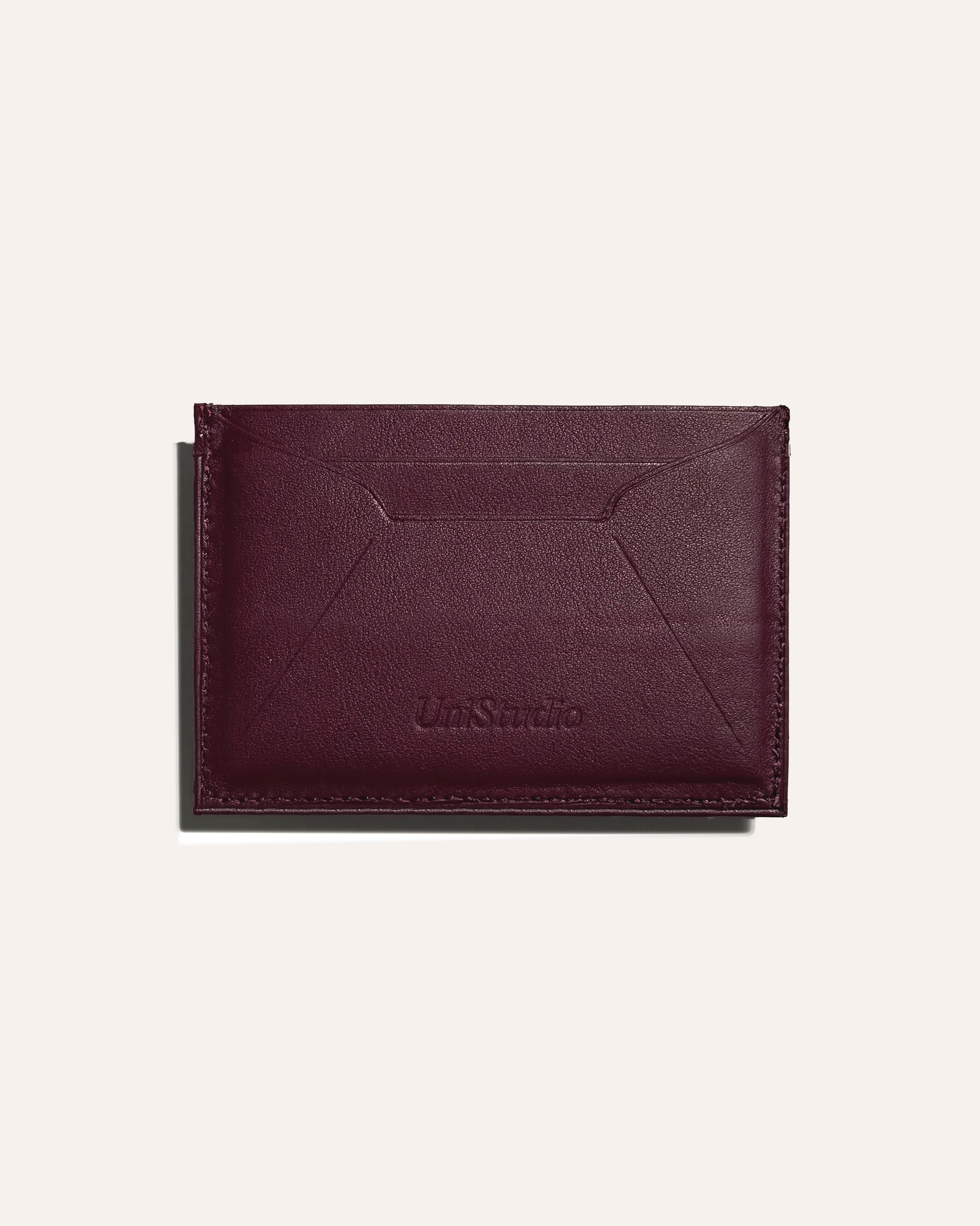 Porte carte double face - Bordeaux