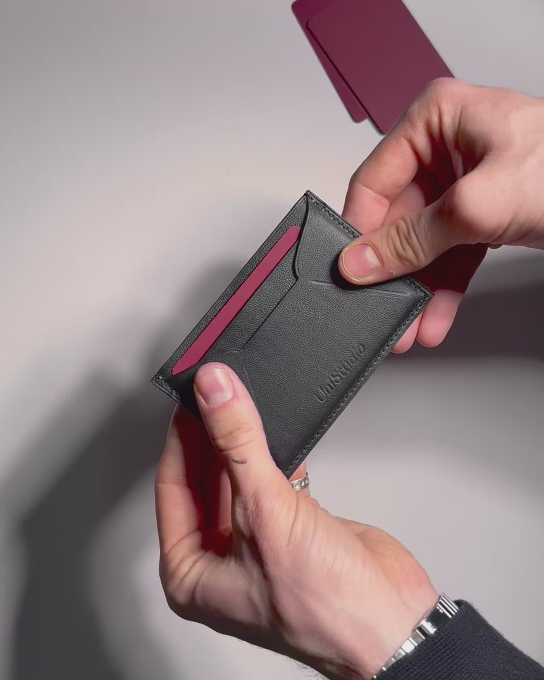 Porte carte double face